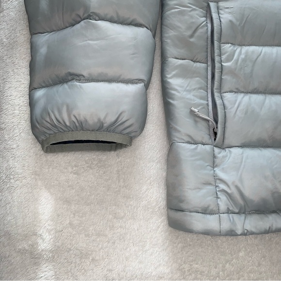 The North Face Gray/Blue Down Puffer Jacket Size L - Picture 4 of 8